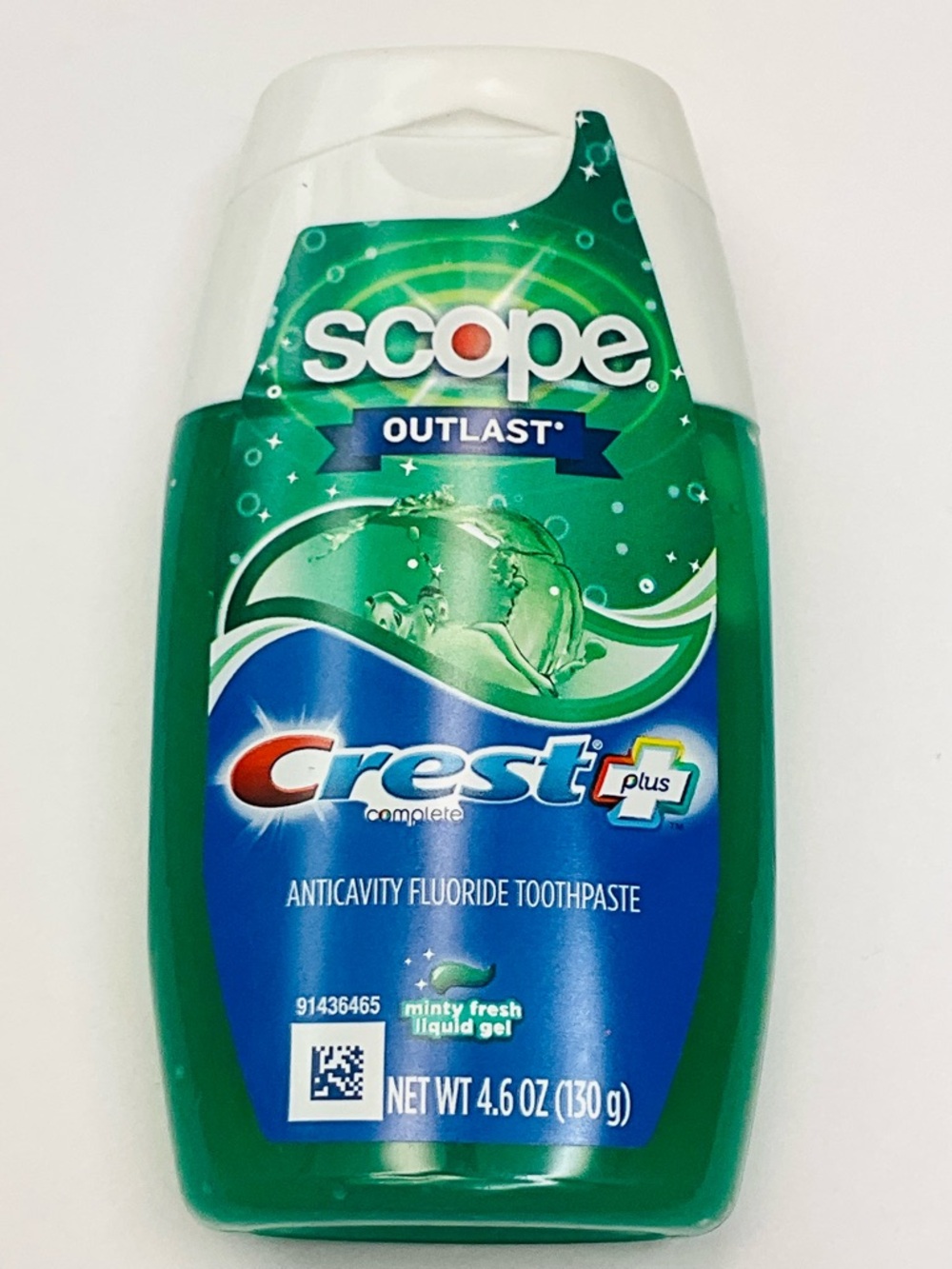 🌼4/$10🌼 NEW Crest Scope Outlast Minty Fresh Toothpaste Gel 4.6oz - 1 Bottle